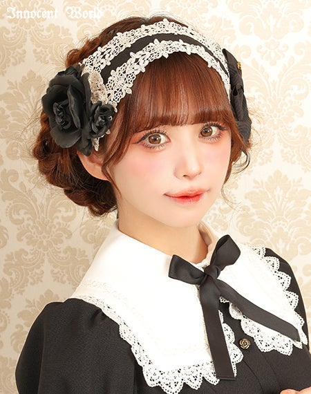 華麗な薔薇のヘッドドレス