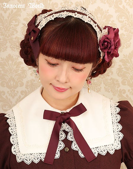 華麗な薔薇のヘッドドレス