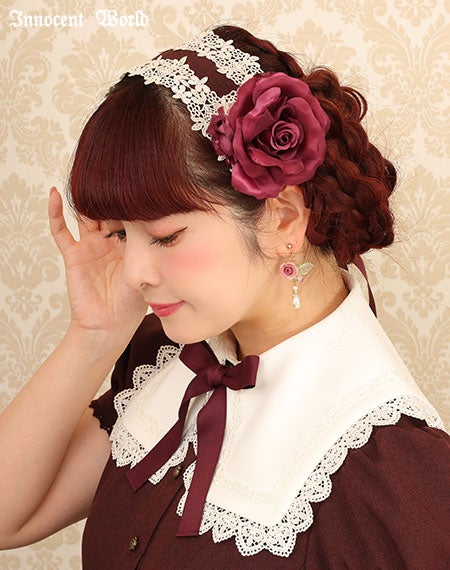 華麗な薔薇のヘッドドレス