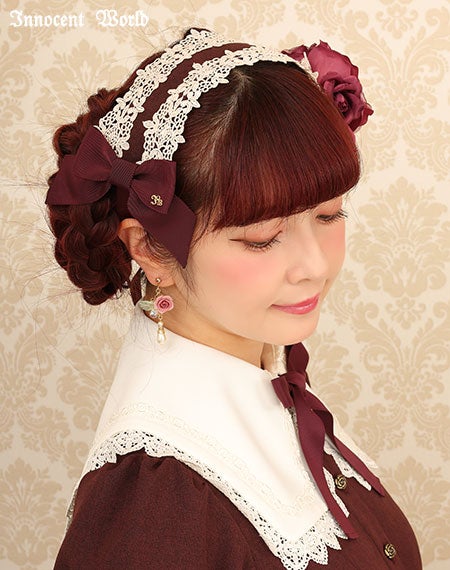 華麗な薔薇のヘッドドレス