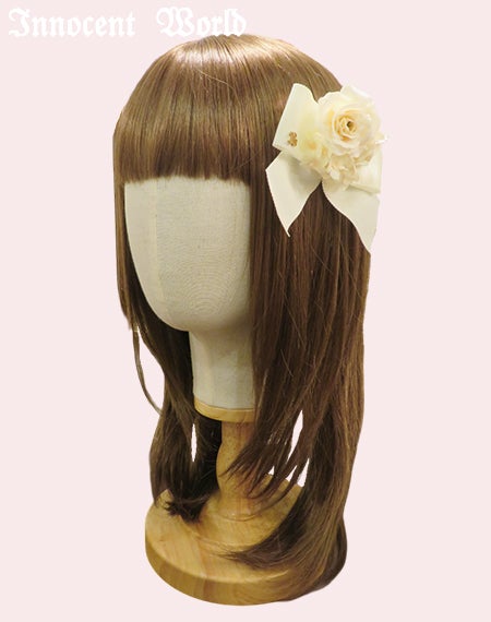 ミニチュアローズリボンクリップ