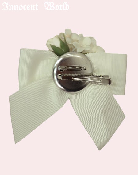 ミニチュアローズリボンクリップ