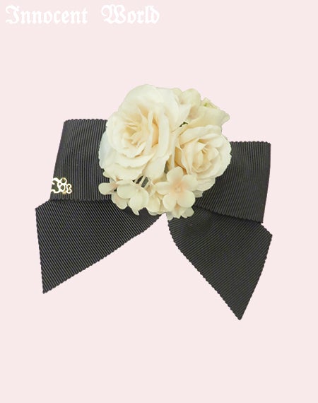 ミニチュアローズリボンクリップ