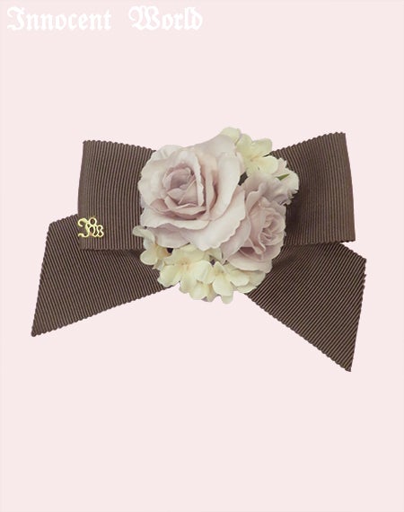 ミニチュアローズリボンクリップ