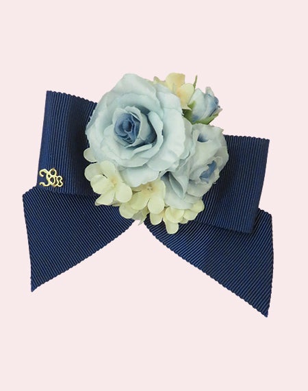 ミニチュアローズリボンクリップ