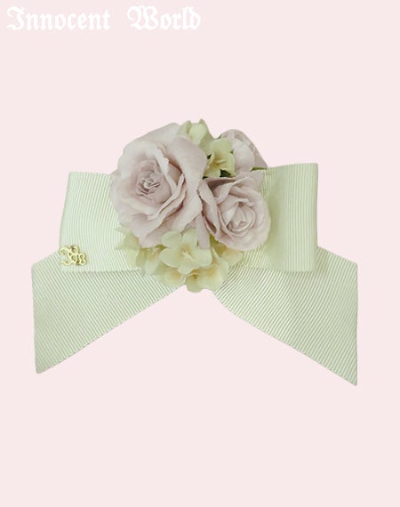 ミニチュアローズリボンクリップ