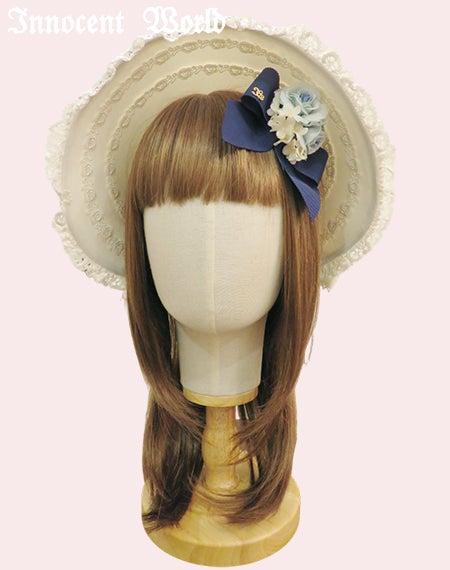 ミニチュアローズリボンクリップ/コーディネート例