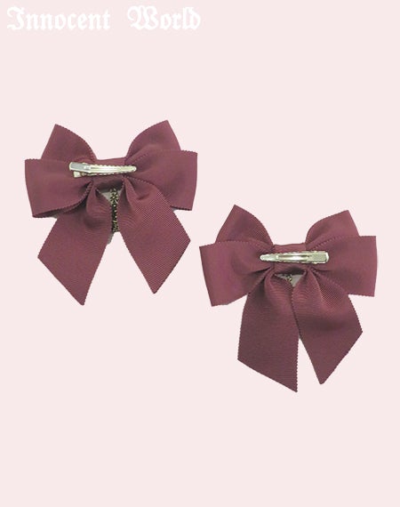 IWチャームのツインリボンクリップ