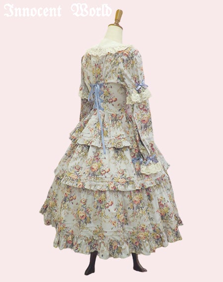 InnocentWorld 華麗な薔薇のロココドレス　グレイッシュバイオレット 華麗な薔薇のロココドレス | Innocent World