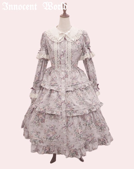華麗な薔薇のロココドレス