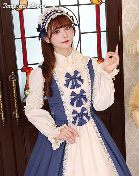 リバイバルクラシカルリボンジャンパースカート