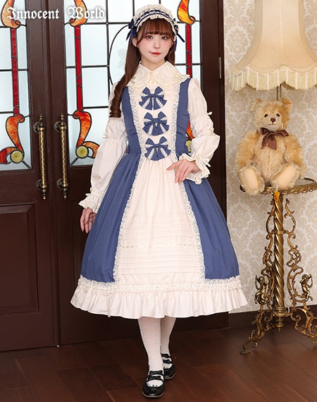 リバイバルクラシカルリボンジャンパースカート