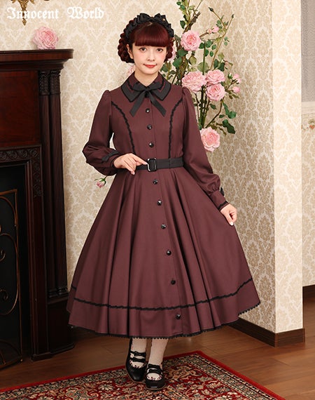 メランジュヘリンボーンワンピース