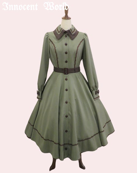 新品！Innocent World メランジュヘリンボーンワンピース メランジュヘリンボーンワンピース | Innocent World