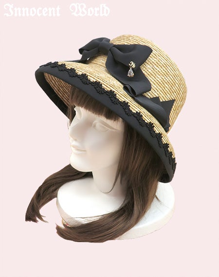 ❤InnocentWorld　Classy Ribbonハット　黒　新品未使用❤ Classy Ribbon ハット | Innocent World