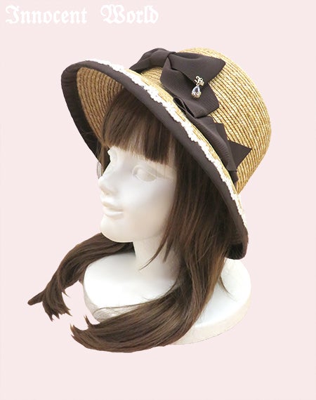 イノセントワールド リボンレースハット　グリーン×ショコラ Classy Ribbon ハット | Innocent World