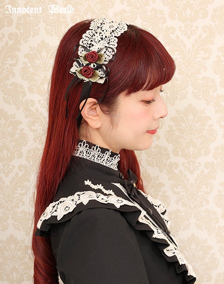 ロゼットヘッドドレス