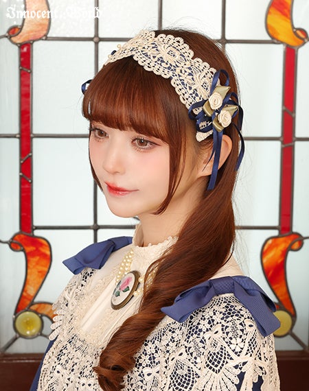 ロゼットヘッドドレス