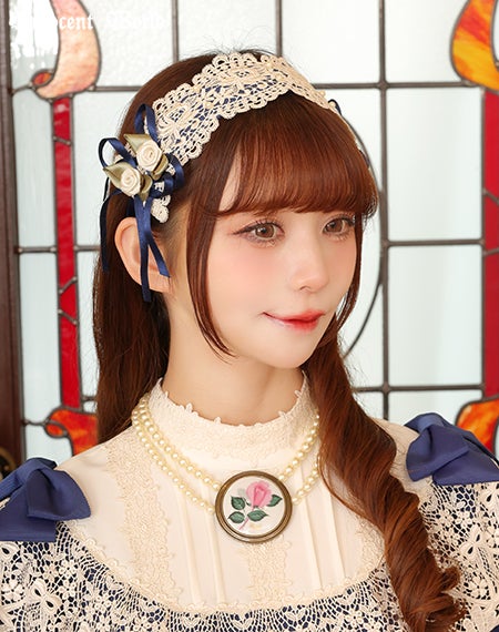 ロゼットヘッドドレス