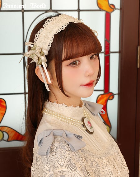 ロゼットヘッドドレス