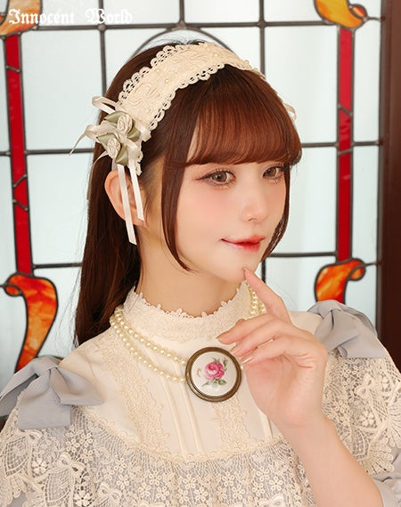 ロゼットヘッドドレス