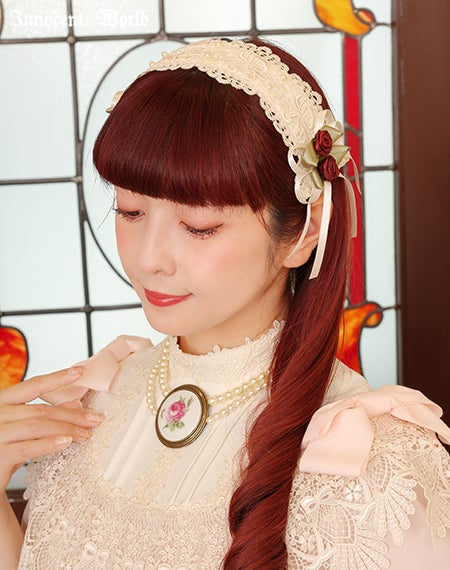 ロゼットヘッドドレス