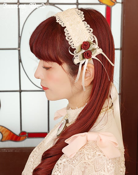 ロゼットヘッドドレス