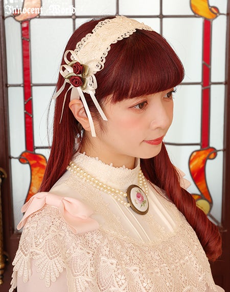 ロゼットヘッドドレス