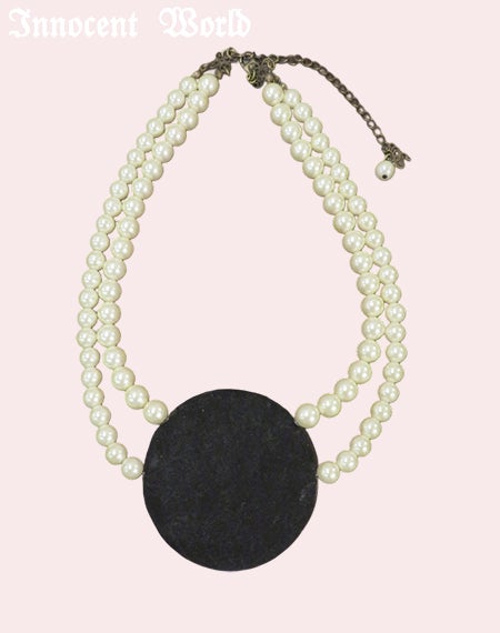 薔薇のリモージュネックレス(麗しく咲く薔薇)