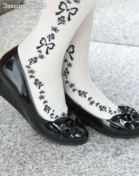 InnocentWorld　Classy Ribbon オーバーニー　3点　新品 Classy Ribbon オーバーニー（再販・新色）(受注生産)(ご予約