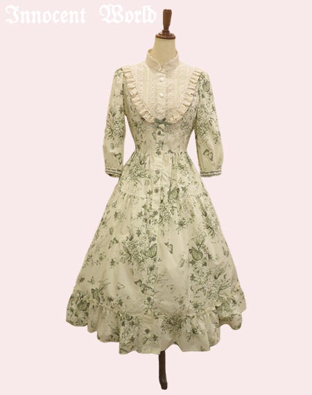 木漏れ日の中の鈴蘭ティアードワンピース/付属品お取り外し