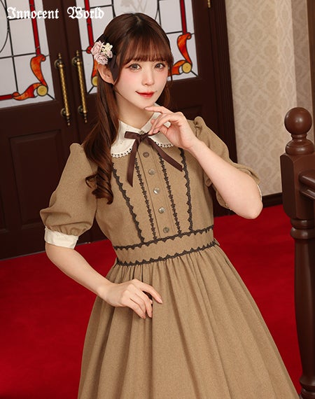 イノセントワールド　レナワンピース Lサイズ モカ レナワンピース(半袖)(ご予約) | Innocent World