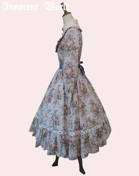 優美なる薔薇のリボンワンピース