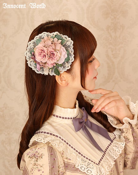 ミニ薔薇ブーケクリップ