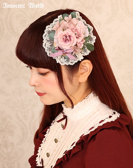 ミニ薔薇ブーケクリップ