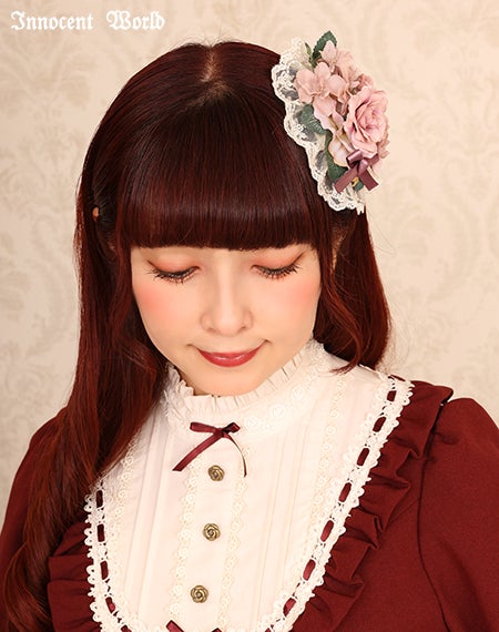 ミニ薔薇ブーケクリップ